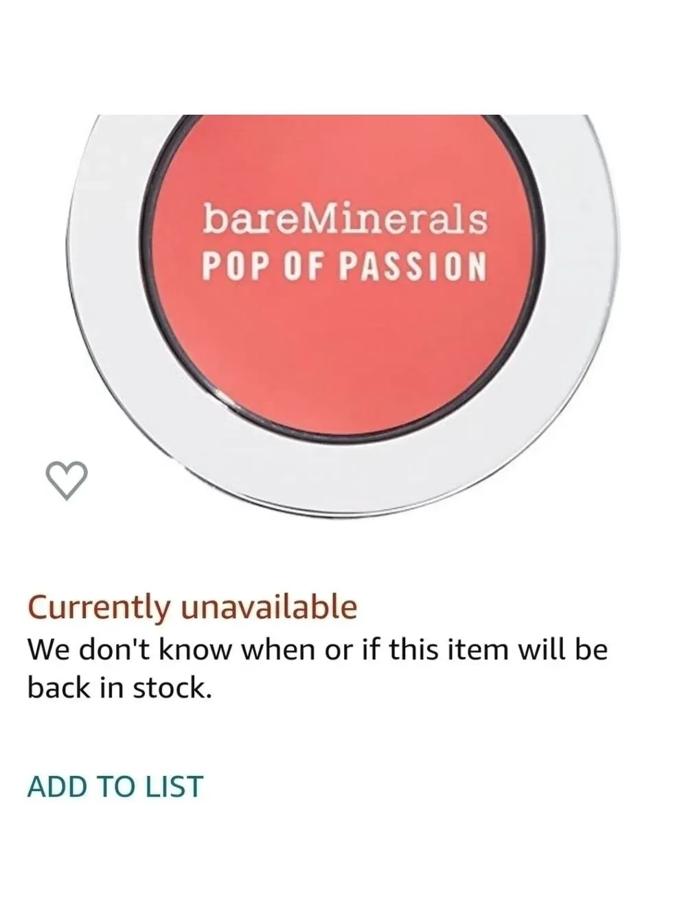 RETIRED bareMinerals Papaya Passion Blush Balm - Picture 11 of 13